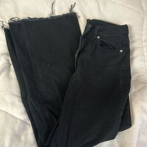 h an m wide leg flare jeans